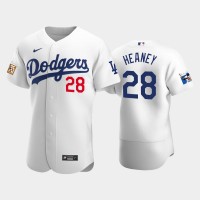 Los Angeles Los Angeles Dodgers #28 Andrew Heaney Men's Nike Jackie Robinson 75th Anniversary Authentic MLB Jersey - White