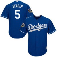 Los Angeles Dodgers #5 Corey Seager Blue New Cool Base 2018 World Series Stitched MLB Jersey