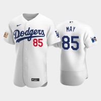 Los Angeles Los Angeles Dodgers #85 Dustin May Men's Nike Jackie Robinson 75th Anniversary Authentic MLB Jersey - White