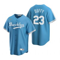 Los Angeles Los Angeles Dodgers #23 Danny Duffy MLB  Light Blue Alternate Cooperstown Collection Jersey