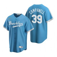 Los Angeles Los Angeles Dodgers #39 Roy Campanella MLB  Light Blue Alternate Cooperstown Collection Jersey