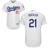 Los Angeles Dodgers #21 Walker Buehler White Flexbase Authentic Collection Stitched MLB Jersey