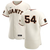 San Francisco San Francisco Giants #54 Reyes Moronta Men's Nike Cream Home 2020 Authentic 20 at 24 Patch Player MLB Jersey