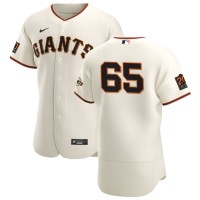 San Francisco San Francisco Giants #65 Sam Coonrod Men's Nike Cream Home 2020 Authentic 20 at 24 Patch Player MLB Jersey