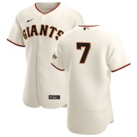 San Francisco San Francisco Giants #7 Donovan Solano Men's Nike Cream Home 2020 Authentic Player MLB Jersey