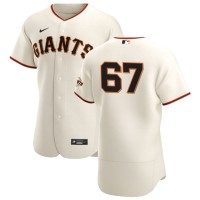 San Francisco San Francisco Giants #67 Sam Selman Men's Nike Cream Home 2020 Authentic Player MLB Jersey