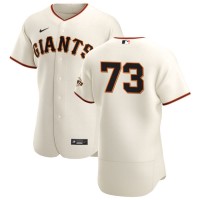 San Francisco San Francisco Giants #73 Caleb Baragar Men's Nike Cream Home 2020 Authentic Player MLB Jersey
