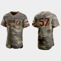 San Francisco San Francisco Giants #57 Alex Wood Men's Nike 2021 Armed Forces Day Authentic MLB Jersey -Camo