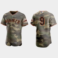 San Francisco San Francisco Giants #9 Brandon Belt Men's Nike 2021 Armed Forces Day Authentic MLB Jersey -Camo