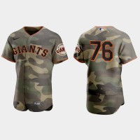 San Francisco San Francisco Giants #76 Jarlin Garcia Men's Nike 2021 Armed Forces Day Authentic MLB Jersey -Camo