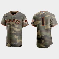 San Francisco San Francisco Giants #1 Mauricio Dubon Men's Nike 2021 Armed Forces Day Authentic MLB Jersey -Camo