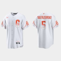 San Francisco San Francisco Giants #5 Mike Yastrzemski Men's 2021 City Connect White Fan's Version Jersey