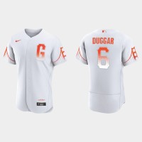 San Francisco San Francisco Giants #6 Steven Duggar Men's 2021 City Connect Authentic White Jersey