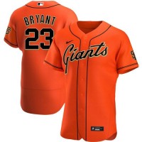 San Francisco San Francisco Giants #23 Kris Bryant Men's Nike Orange Alternate 2020 Authentic Official Team MLB Jersey