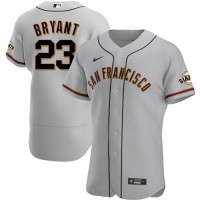 San Francisco San Francisco Giants #23 Kris Bryant Men's Nike Gray Road 2020 Authentic Official Team MLB Jersey