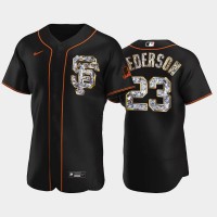 San Francisco San Francisco Giants #23 Joc Pederson Men's Nike Diamond Edition MLB Jersey - Black