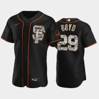 San Francisco San Francisco Giants #29 Matthew Boyd Men's Nike Diamond Edition MLB Jersey - Black