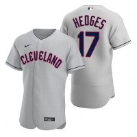 Cleveland Cleveland Guardians #17 Austin Hedges Gray Men's Nike 2022 Authentic Road MLB Jersey