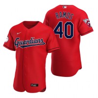 Cleveland Cleveland Guardians #40 Wilson Ramos Red Men's Nike 2022 Authentic Alternate MLB Jersey