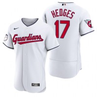 Cleveland Cleveland Guardians #17 Austin Hedges White Men's Nike 2022 Authentic Home MLB Jersey