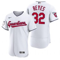 Cleveland Cleveland Guardians #32 Franmil Reyes White Men's Nike 2022 Authentic Home MLB Jersey