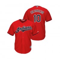 Cleveland Guardians #10 Edwin Encarnacion Scarlet Alternate 2019 Cool Base Stitched MLB Jersey