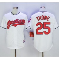 Cleveland Guardians #25 Jim Thome White Cool Base Stitched MLB Jersey
