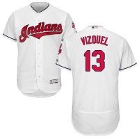 Cleveland Guardians #13 Omar Vizquel White Flexbase Authentic Collection Stitched MLB Jersey