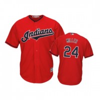 Cleveland Guardians #24 Andrew Miller Scarlet Alternate 2019 Cool Base Stitched MLB Jersey