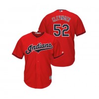 Cleveland Guardians #52 Mike Clevinger Scarlet Alternate 2019 Cool Base Stitched MLB Jersey