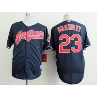 Cleveland Guardians #23 Michael Brantley Navy Blue Cool Base Stitched MLB Jersey