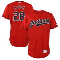 Cleveland Guardians #28 Corey Kluber Scarlet 2019 Flexbase Authentic Collection Stitched MLB Jersey