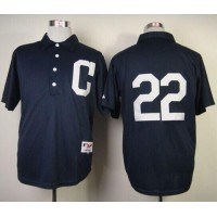 Cleveland Guardians #22 Jason Kipnis Navy Blue 1902 Turn Back The Clock Stitched MLB Jersey