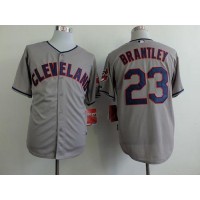 Cleveland Guardians #23 Michael Brantley Grey Cool Base Stitched MLB Jersey