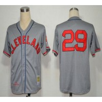 Mitchell And Ness 1948 Cleveland Guardians #29 Satchel Paige Grey Stitched MLB Jersey