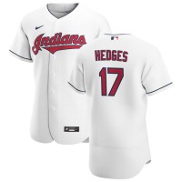 Cleveland Cleveland Guardians #17 Austin Hedges Men's Nike White Home 2020 Authentic Team MLB Jersey