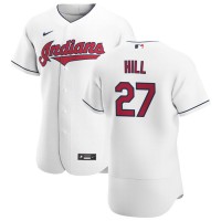 Cleveland Cleveland Guardians #27 Cam Hill Men's Nike White Home 2020 Authentic Team MLB Jersey