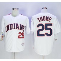 Cleveland Guardians #25 Jim Thome White 1978 Turn Back The Clock Stitched MLB Jersey