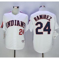Cleveland Guardians #24 Manny Ramirez White 1978 Turn Back The Clock Stitched MLB Jersey
