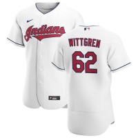 Cleveland Cleveland Guardians #62 Nick Wittgren Men's Nike White Home 2020 Authentic Team MLB Jersey