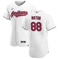 Cleveland Cleveland Guardians #88 Phil Maton Men's Nike White Home 2020 Authentic Team MLB Jersey