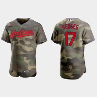 Cleveland Cleveland Guardians #17 Austin Hedges Men's Nike 2021 Armed Forces Day Authentic MLB Jersey -Camo