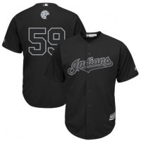 Cleveland Cleveland Guardians #59 Carlos Carrasco Majestic 2019 Players' Weekend Cool Base Player Jersey Black