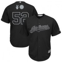 Cleveland Cleveland Guardians #52 Mike Clevinger Majestic 2019 Players' Weekend Cool Base Player Jersey Black
