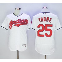 Cleveland Guardians #25 Jim Thome White Flexbase Authentic Collection Stitched MLB Jersey