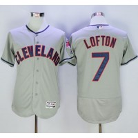 Cleveland Guardians #7 Kenny Lofton Grey Flexbase Authentic Collection Stitched MLB Jersey