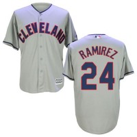Cleveland Guardians #24 Manny Ramirez Grey New Cool Base Stitched MLB Jersey
