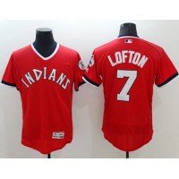 Cleveland Guardians #7 Kenny Lofton Red Flexbase Authentic Collection 1978 Turn Back The Clock Stitched MLB Jersey