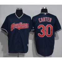Cleveland Guardians #30 Joe Carter Navy Blue New Cool Base Stitched MLB Jersey