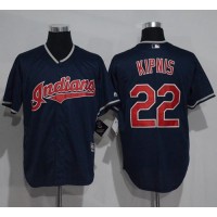 Cleveland Guardians #22 Jason Kipnis Navy Blue New Cool Base Stitched MLB Jersey